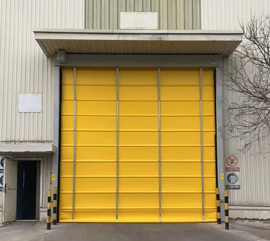 Industrial PVC Stacking up High Performance Doors with Motion Sensor