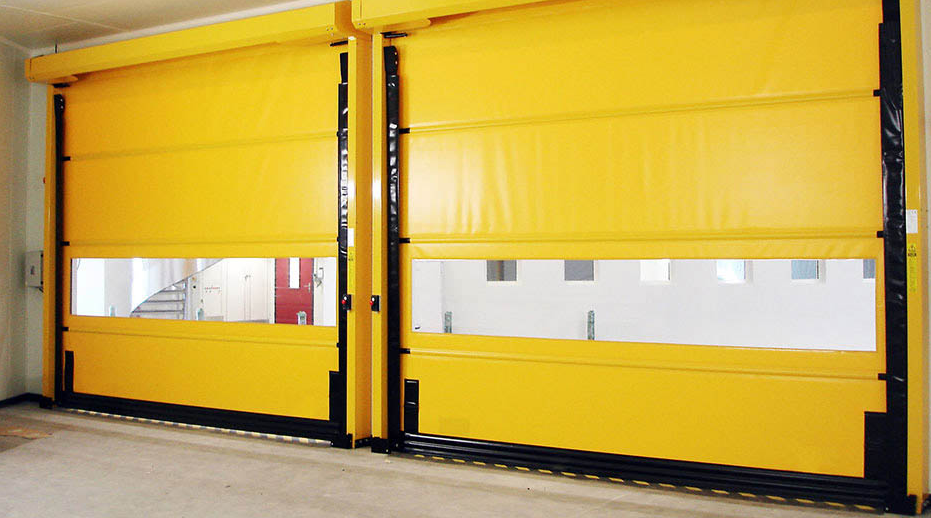 What are high speed doors usually used in?