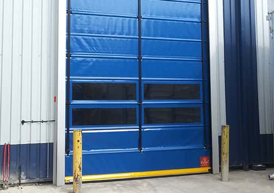 Why is a high speed door ideal for high-traffic manufacturing